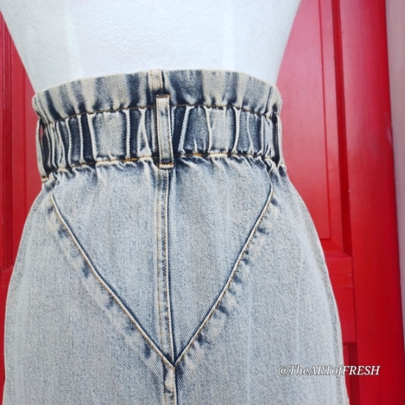 Sea New York Blue Gray Acid Washed Mini Skirt Casual - Picture 7 of 16